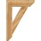 Ekena Millwork Traditional Slat Rough Sawn Bracket w/ Offset Brace, Western Red Cedar, 8"W x 28"D x 40"H BKT0806X28X40TRA06RWR - alternate 4